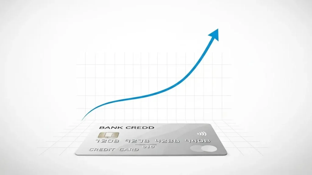 카드 한도 현금화 개념을 시각적으로 표현한 금융 일러스트