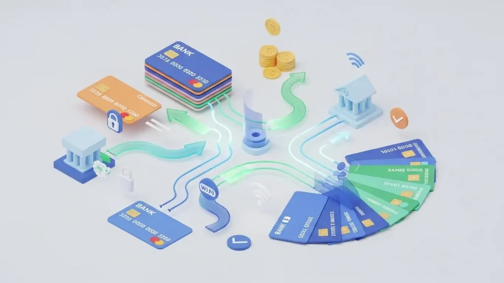 체크 카드 소액 현금화 기본 구조 설명 이미지