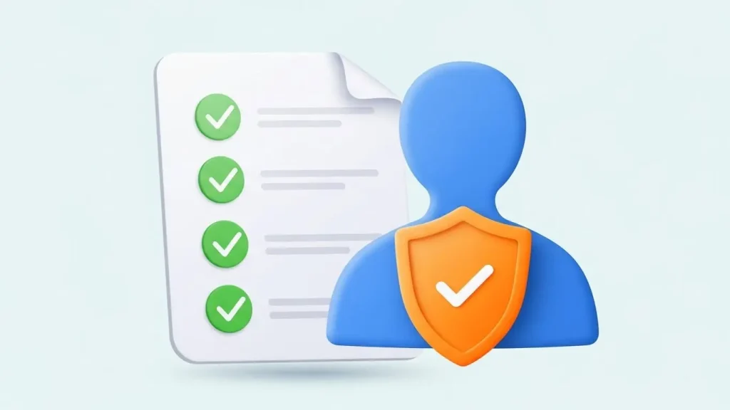 체크카드 현금화 시 안전 체크 포인트 일러스트