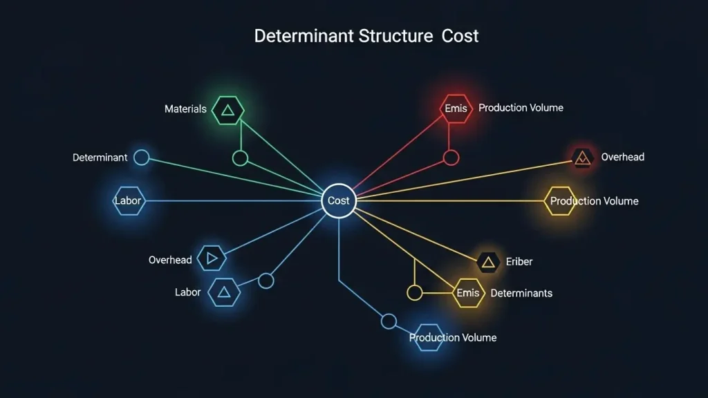 수수료 결정 요소 다이어그램 구조