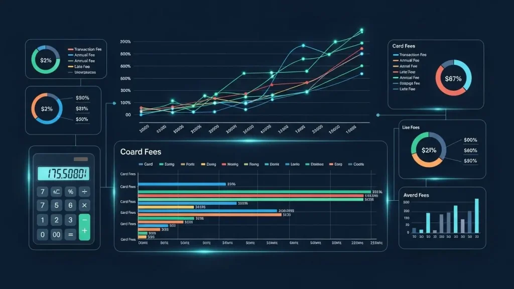 신용카드 현금화 수수료 비교 차트 이미지