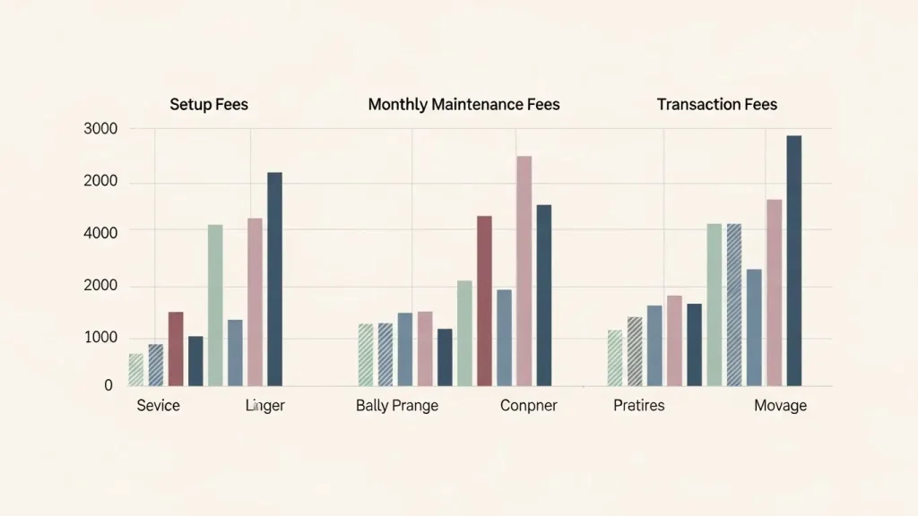 기프트 카드 수수료 비교 도식