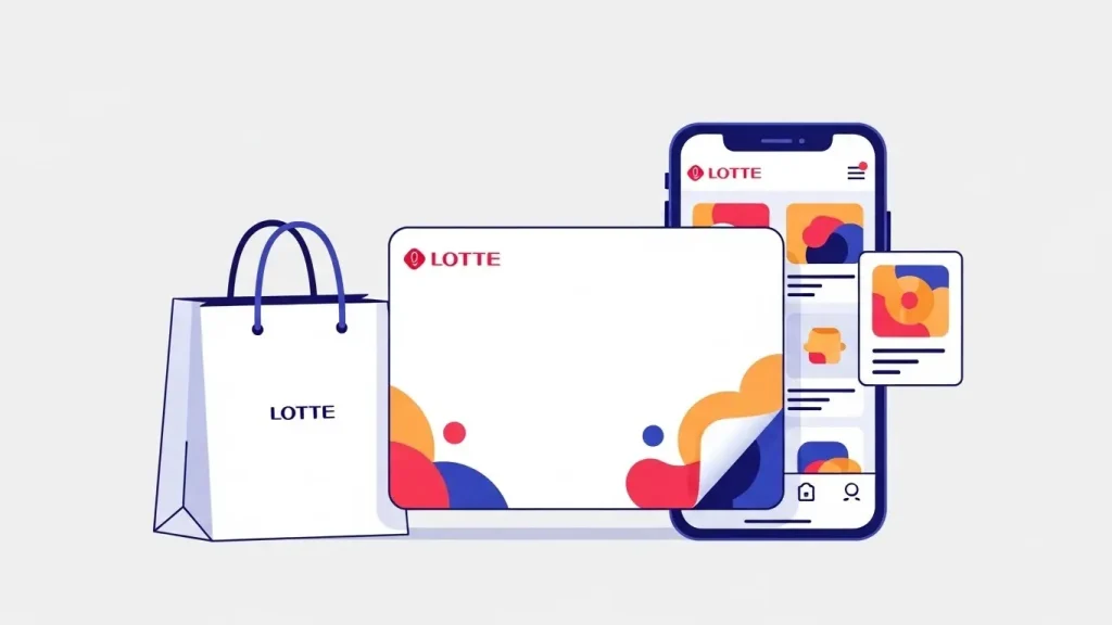 롯데 기프트 카드 구조 설명 일러스트