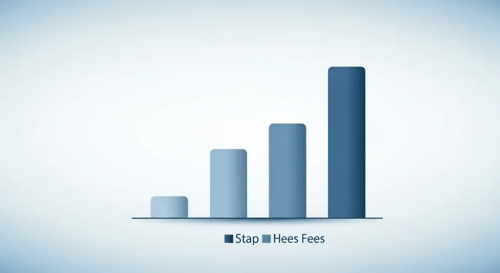 신용카드 현금화 수수료 비교 그래프 일러스트