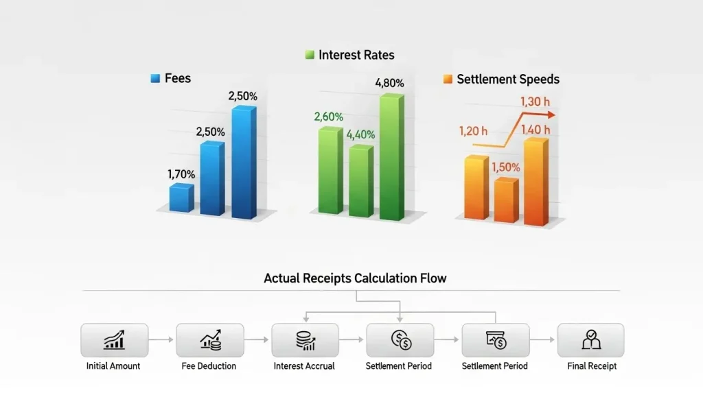 신용카드로 현금만드는법 비용·정산속도·실수령액 비교 차트