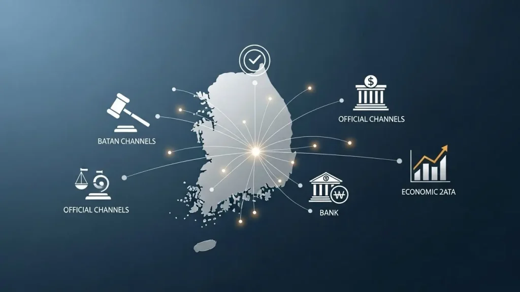 신용카드 현금방법의 합법·공식 경로 원칙을 요약한 다이어그램